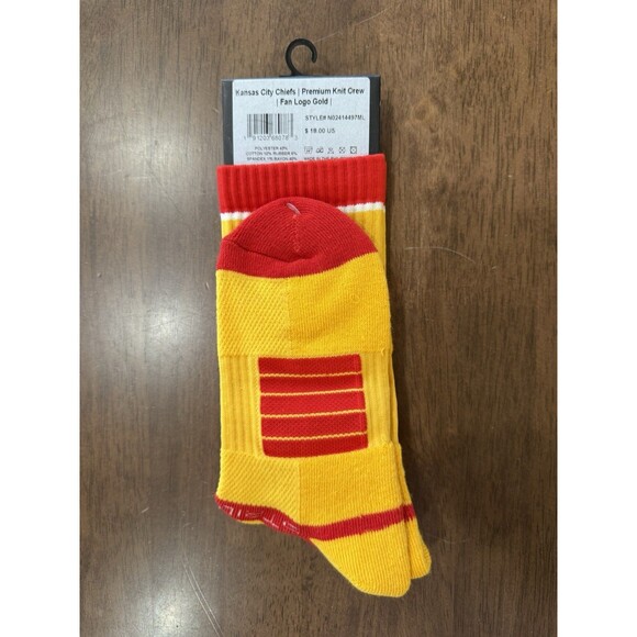 Strideline Kansas City Chiefs Socks Lot of 3 Pairs NFL Licensed Crew M/L New - Picture 4 of 10